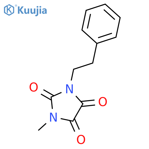 Imidazolidinetrione, methyl(2-phenylethyl)- structure