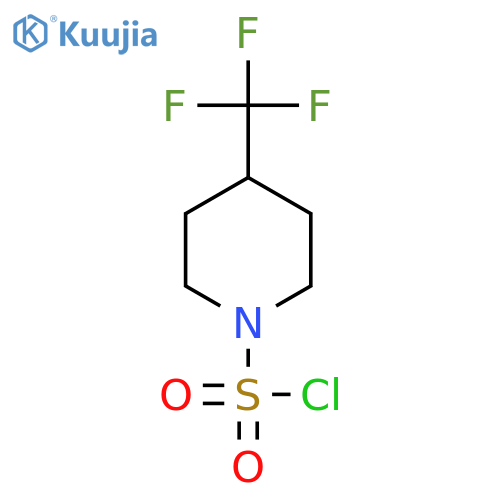 4-(trifluoromethyl)piperidine-1-sulfonyl chloride structure
