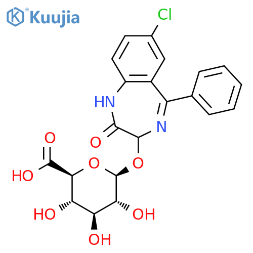 Oxazepam glucuronide structure