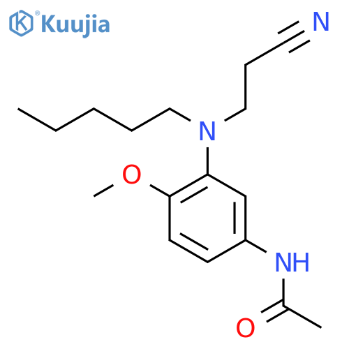 ACETAMIDE, N-[3-[(2-CYANOETHYL)PENTYLAMINO]-4-METHOXYPHENYL]- structure
