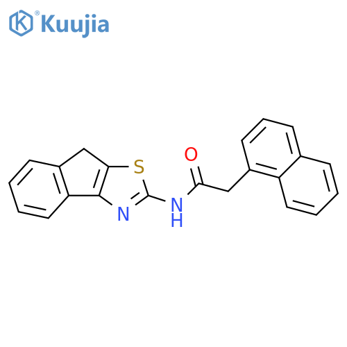 N-{8H-indeno[1,2-d][1,3]thiazol-2-yl}-2-(naphthalen-1-yl)acetamide structure