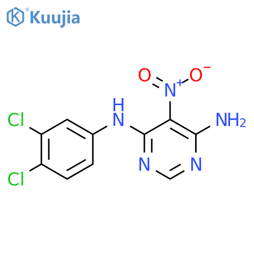 N4-(3,4-dichlorophenyl)-5-nitropyrimidine-4,6-diamine structure
