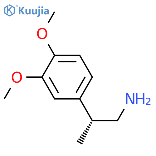 (R)-2-(3,4-dimethoxyphenyl)propan-1-amine structure
