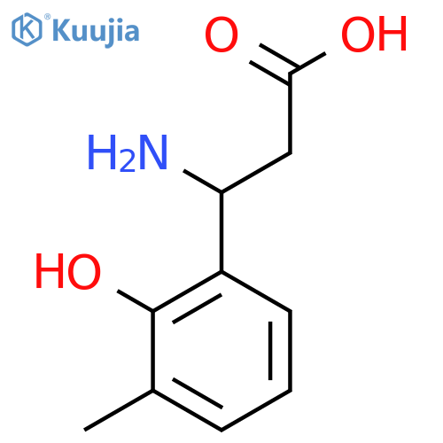 3-AMINO-3-(2-HYDROXY-3-METHYL-PHENYL)-PROPIONIC ACID structure