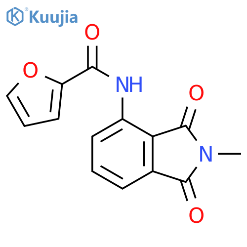 N-(2-methyl-1,3-dioxo-2,3-dihydro-1H-isoindol-4-yl)furan-2-carboxamide structure