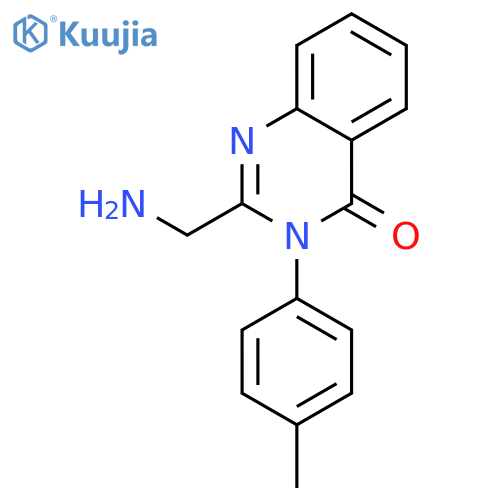 2-Aminomethyl-3-p-tolyl-3H-quinazolin-4-one structure