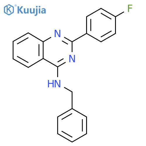 N-benzyl-2-(4-fluorophenyl)quinazolin-4-amine structure
