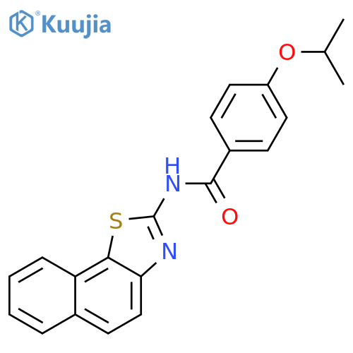 N-{naphtho2,1-d1,3thiazol-2-yl}-4-(propan-2-yloxy)benzamide structure
