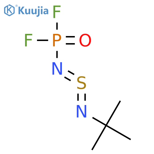 Tert-butylimino(difluorophosphorylimino)-lambda4-sulfane structure