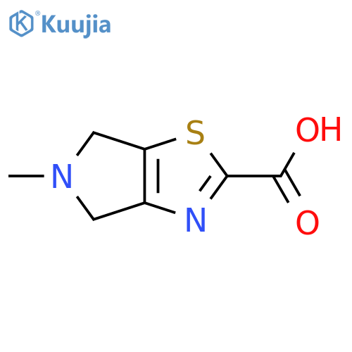 5-methyl-4H,5H,6H-pyrrolo3,4-d1,3thiazole-2-carboxylic acid structure