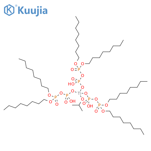 Titanium tris(dioctylpyrophosphato)isopropoxide 90% structure