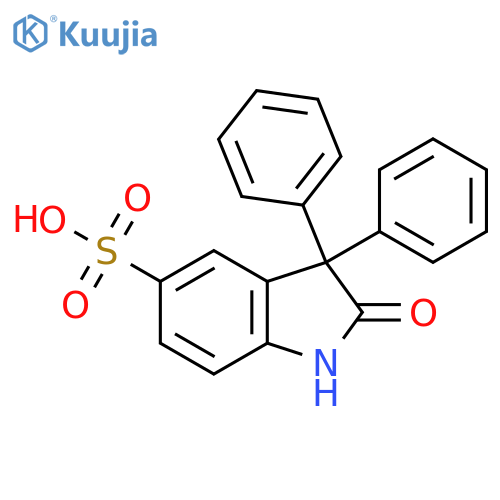 1H-Indole-5-sulfonic acid, 2,3-dihydro-2-oxo-3,3-diphenyl- structure