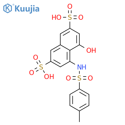 2,7-Naphthalenedisulfonicacid, 4-hydroxy-5-[[(4-methylphenyl)sulfonyl]amino]- structure