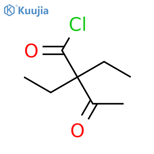 BUTANOYL CHLORIDE, 2,2-DIETHYL-3-OXO- structure
