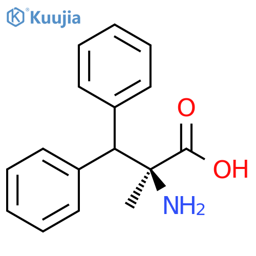 2-amino-2-methyl-3,3-diphenylpropanoic acid structure