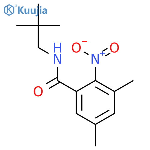 BENZAMIDE, N-(2,2-DIMETHYLPROPYL)-3,5-DIMETHYL-2-NITRO- structure
