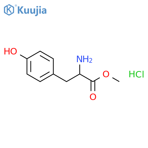 DL-Tyrosine methyl ester hydrochloride structure