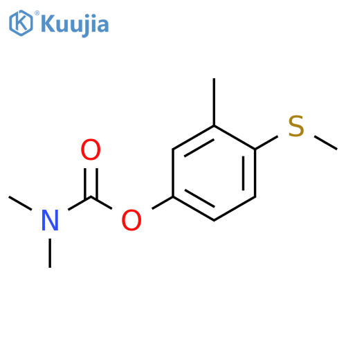 Carbamic acid, dimethyl-, 3-methyl-4-(methylthio)phenyl ester structure