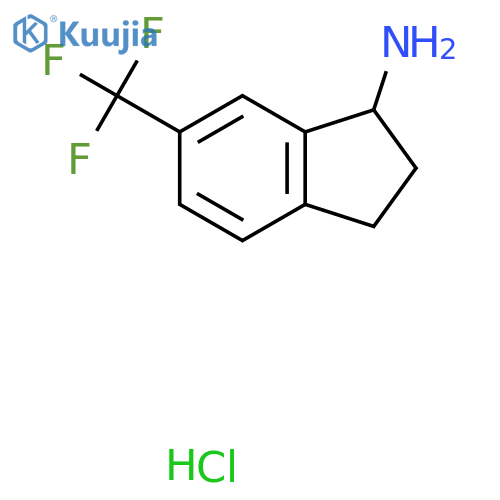 6-Trifluoromethyl-indan-1-ylamine hydrochloride structure