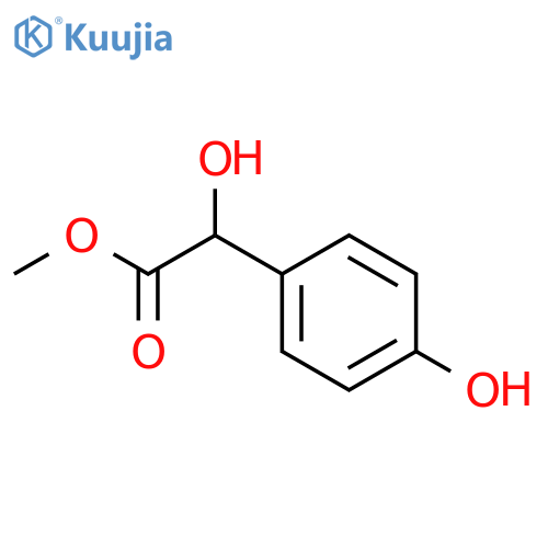 Benzeneacetic acid, alpha,4-dihydroxy-, methyl ester structure