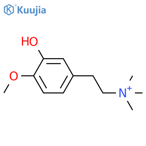 Benzeneethanaminium,3-hydroxy-4-methoxy-N,N,N-trimethyl- structure