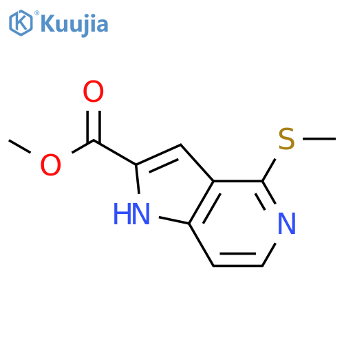 Methyl 4-(methylthio)-1H-pyrrolo[3,2-c]pyridine-2-carboxylate structure