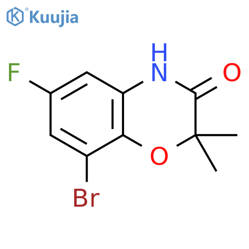 8-Bromo-6-fluoro-2,2-dimethyl-4H-1,4-benzoxazin-3-one structure