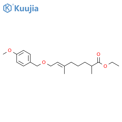 Ethyl (6E)-8-[(4-methoxyphenyl)methoxy]-2,6-dimethyl-6-octenoate structure