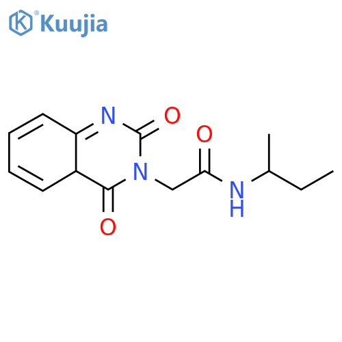 N-(butan-2-yl)-2-(2,4-dioxo-1,2,3,4-tetrahydroquinazolin-3-yl)acetamide structure