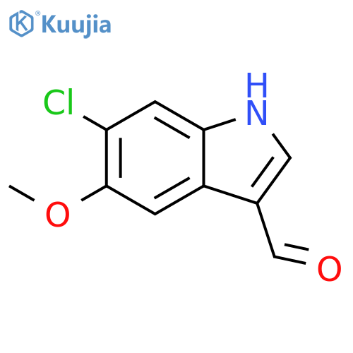 6-chloro-5-methoxy-1H-indole-3-carbaldehyde structure