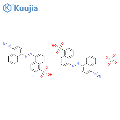 4-(5-sulfonaphthalen-1-yl)diazenylnaphthalene-1-diazonium sulfate structure