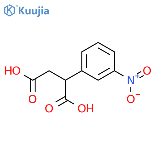 2-(3-nitrophenyl)butanedioic acid structure