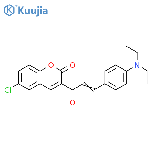 6-chloro-3-(2E)-3-4-(diethylamino)phenylprop-2-enoyl-2H-chromen-2-one structure