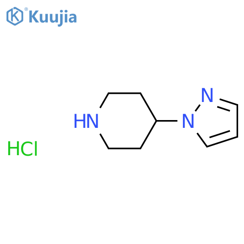 4-(1H-pyrazol-1-yl)piperidine hydrochloride structure