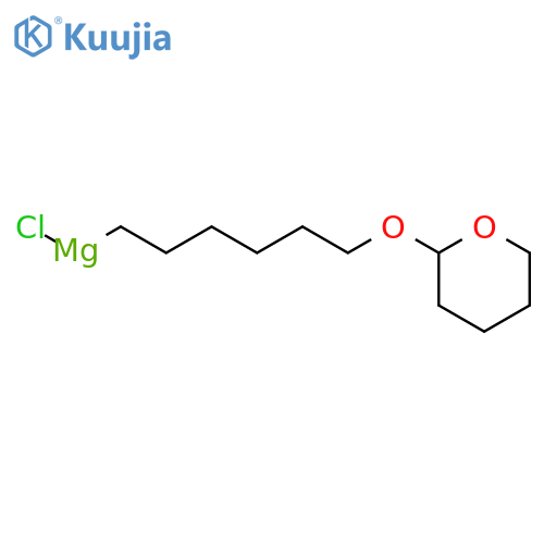 Magnesium, chloro[6-[(tetrahydro-2H-pyran-2-yl)oxy]hexyl]- structure