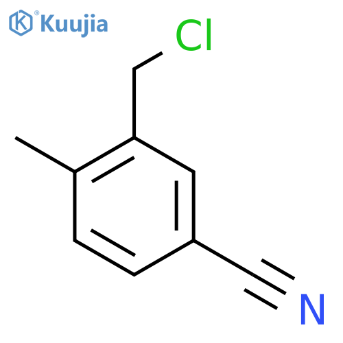 3-(chloromethyl)-4-methylbenzonitrile structure