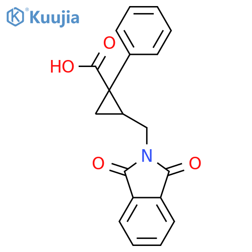 cis-1-Phenyl-2-(phthalimidomethyl)cyclopropanecarboxylic Acid structure