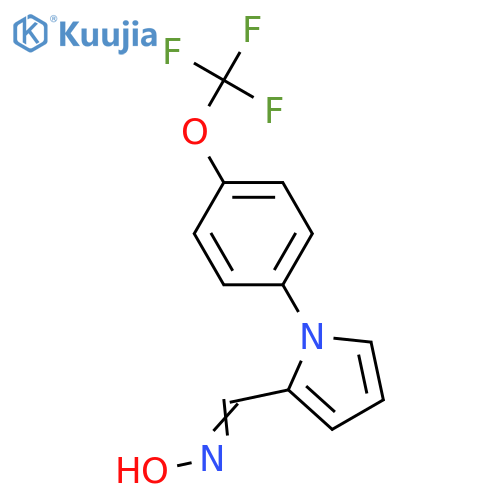 1-[4-(TRIFLUOROMETHOXY)PHENYL]-1H-PYRROLE-2-CARBALDEHYDE OXIME structure