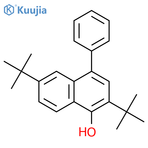 2,6-ditert-butyl-4-phenylnaphthalen-1-ol structure