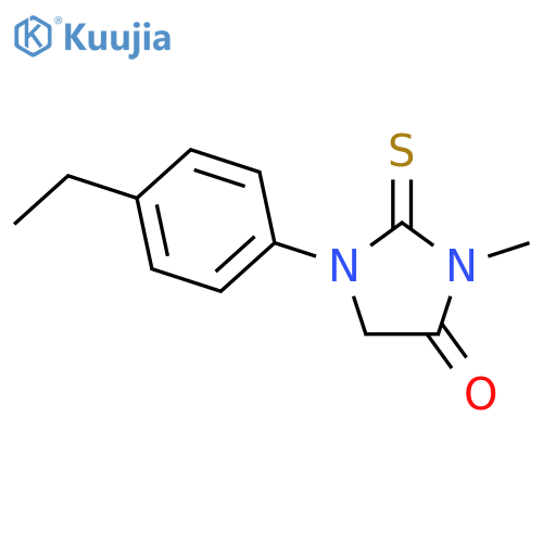 1-(4-Ethyl-phenyl)-3-methyl-2-thioxo-imidazolidin-4-one structure