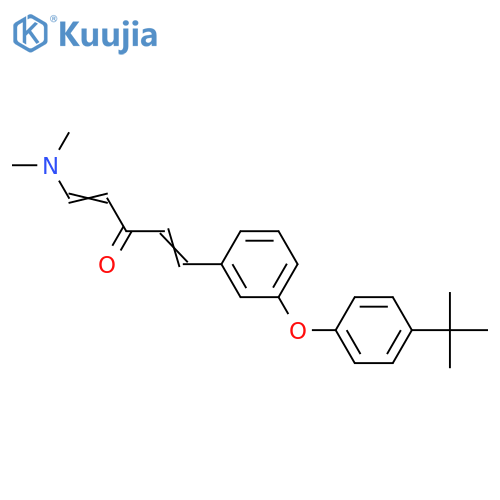 (1E,4E)-1-(3-[4-(TERT-BUTYL)PHENOXY]PHENYL)-5-(DIMETHYLAMINO)-1,4-PENTADIEN-3-ONE structure