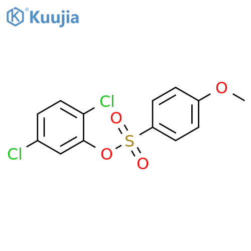 2,5-dichlorophenyl 4-methoxybenzene-1-sulfonate structure