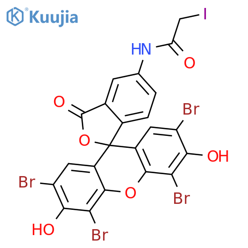 Acetamide,2-iodo-N-(2',4',5',7'-tetrabromo-3',6'-dihydroxy-3-oxospiro[isobenzofuran-1(3H),9'-[9H]xanthen]-5-yl)- structure