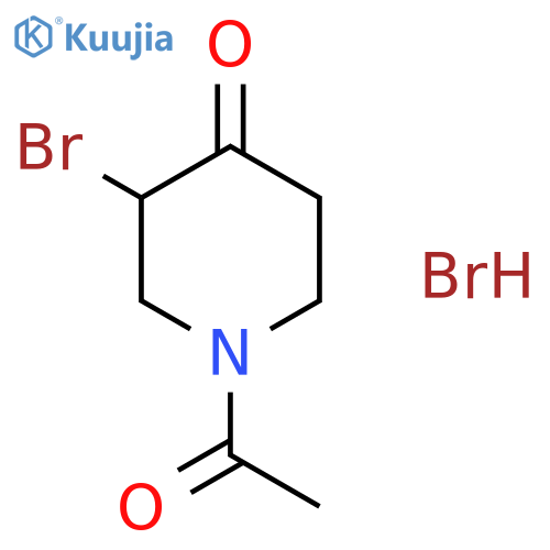 N-acetyl-3-bromo-4-piperidone hydrobromide structure