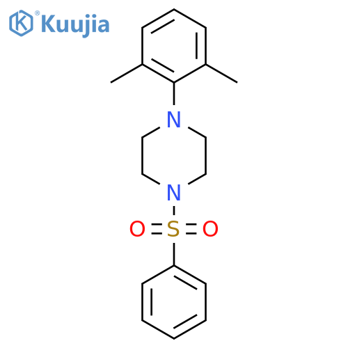 1-(benzenesulfonyl)-4-(2,6-dimethylphenyl)piperazine structure
