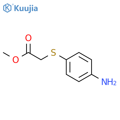 methyl 2-(4-aminophenyl)sulfanylacetate hydrochloride structure