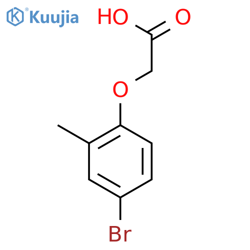 (4-Bromo-2-methylphenoxy)acetic Acid structure