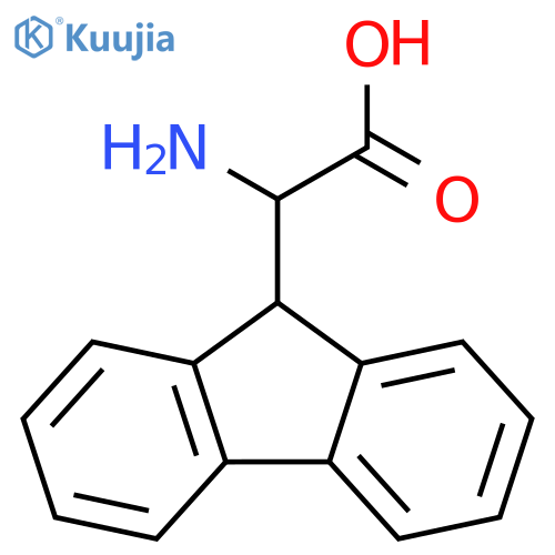 2-amino-2-(9H-fluoren-9-yl)acetic acid structure