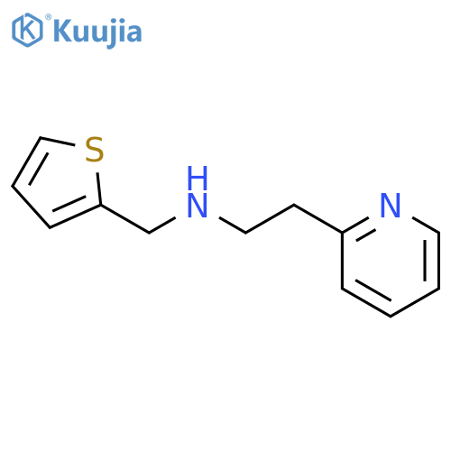 [2-(pyridin-2-yl)ethyl][(thiophen-2-yl)methyl]amine structure