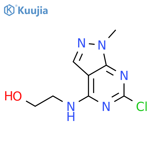 Ethanol,2-[(6-chloro-1-methyl-1H-pyrazolo[3,4-d]pyrimidin-4-yl)amino]- structure